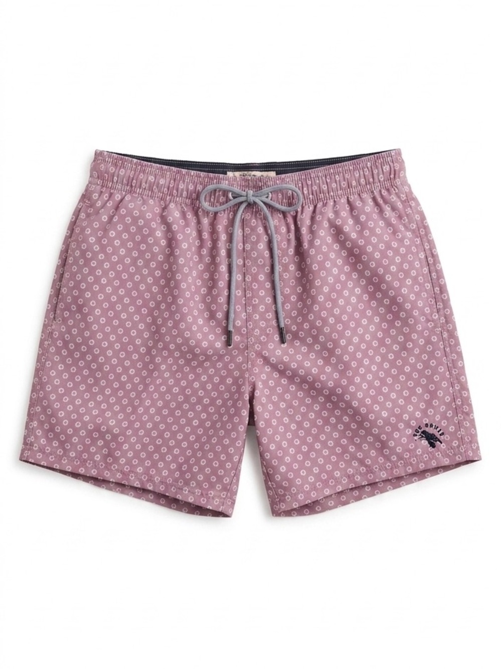 Ted Baker Men's Pink Geometric Print Swim Trunks Shorts Size 2 Medium